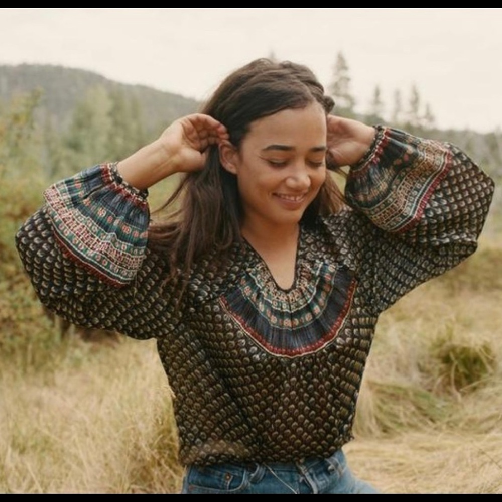 Doen Manzanita Silk Blouse